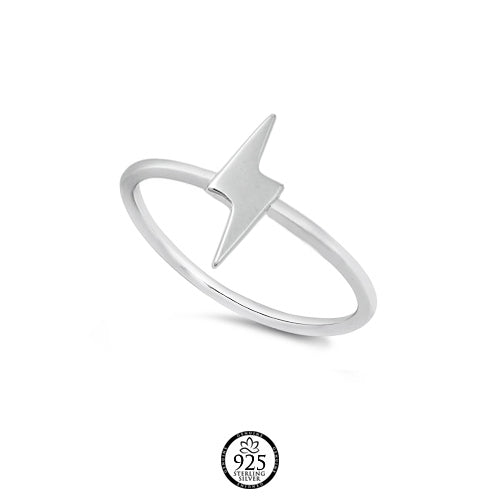 Sterling Silver Thunderbolt Ring
