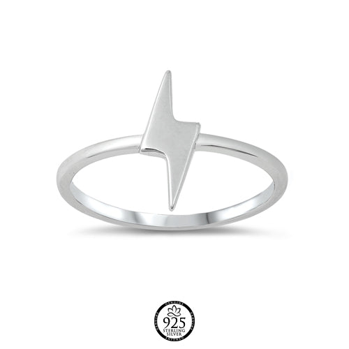 Sterling Silver Thunderbolt Ring