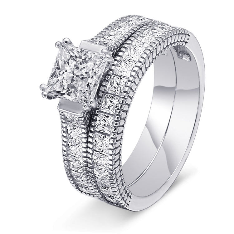 Sterling Silver La Madeleine Engagement Ring