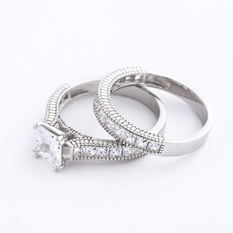Sterling Silver La Madeleine Engagement Ring