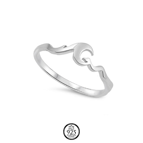Sterling Silver Mar Caribe Waves Ring