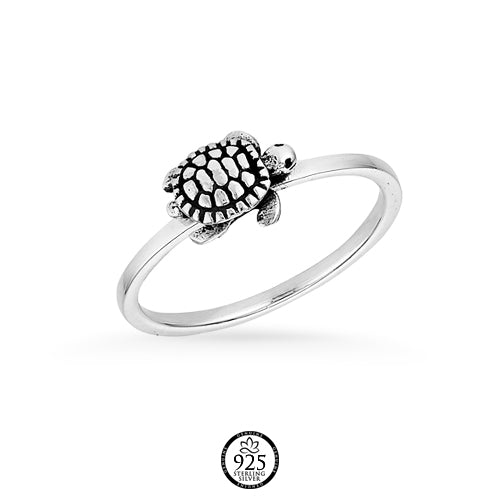 Sterling Silver Hawaii Turtle Ring