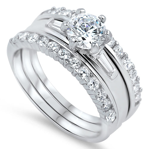 Sterling Silver Forever Love Engagement Ring