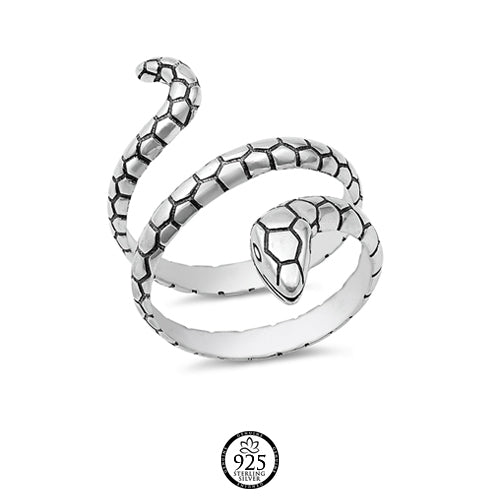 Sterling Silver My Bali Snake Ring