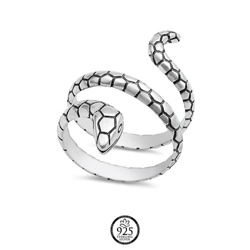 Sterling Silver My Bali Snake Ring
