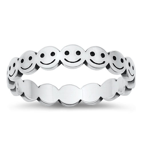 Sterling Silver Happy Life Ring