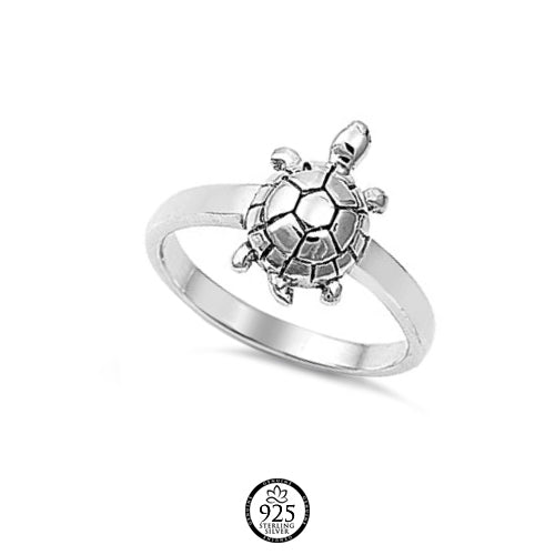 Sterling Silver Turtle Ring