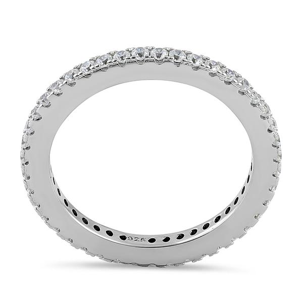 Sterling Silver Stackable Eternity Band Ring