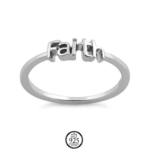 Sterling Silver Unshakeable Faith Ring