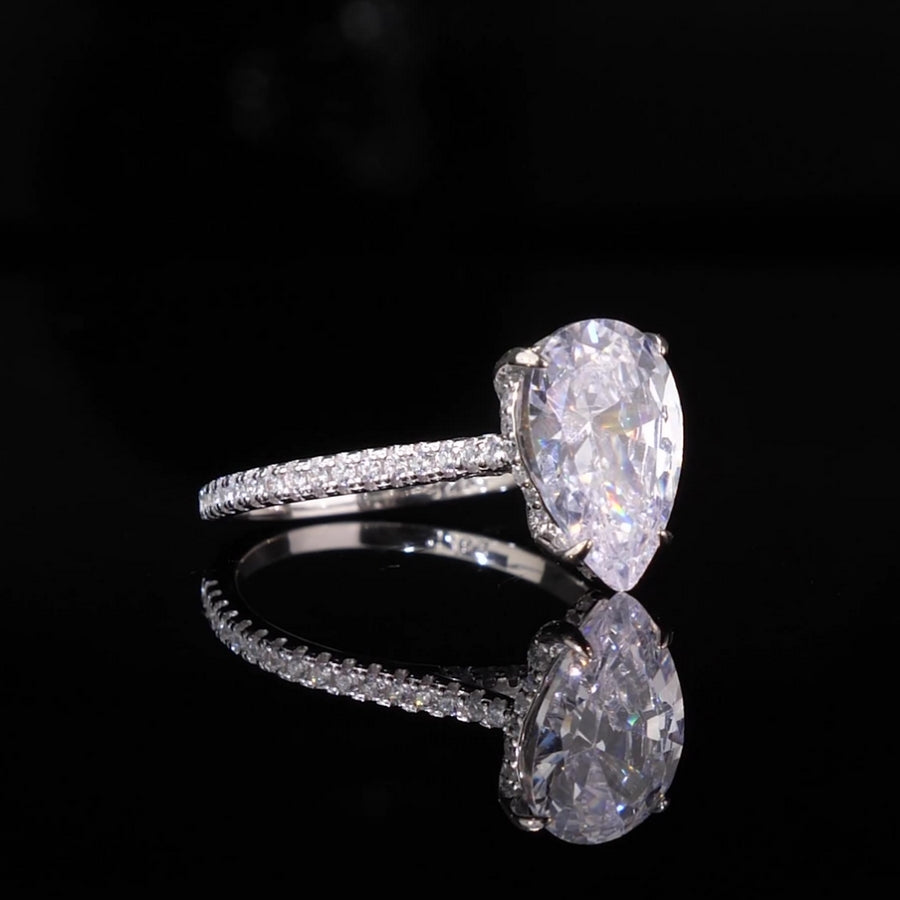 Sterling Silver Helen Love Engagement Ring