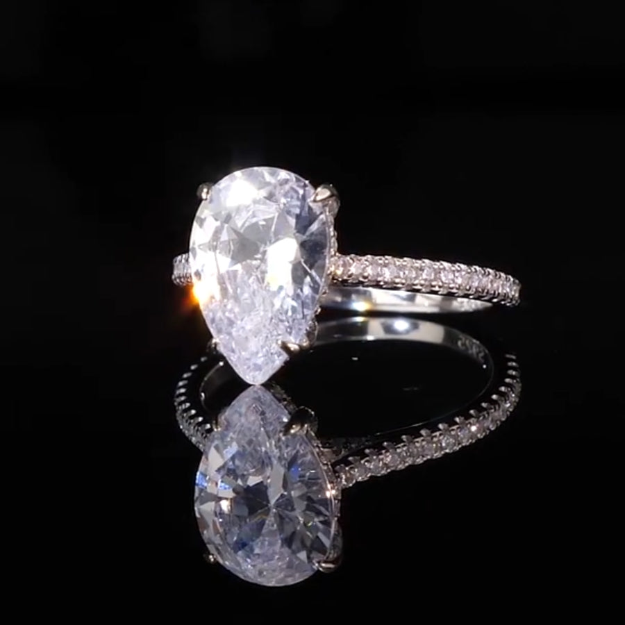 Sterling Silver Helen Love Engagement Ring