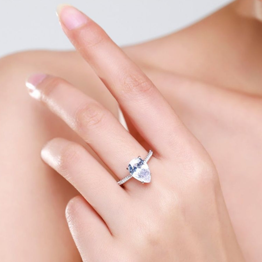 Sterling Silver Helen Love Engagement Ring