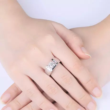 Sterling Silver Joel Engagement Ring