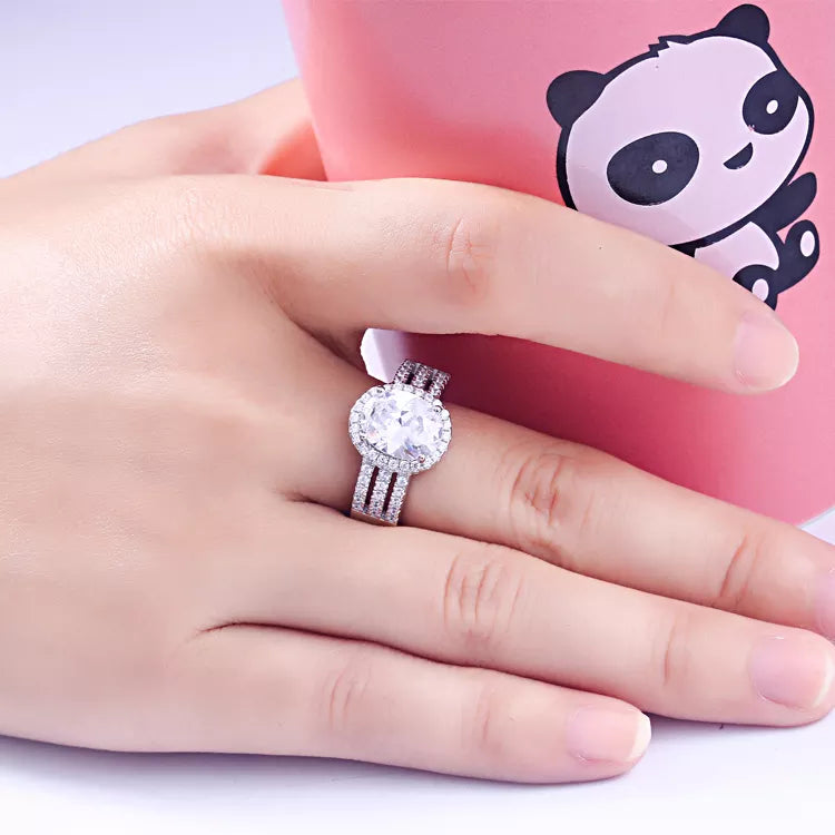 Sterling Silver Perfect Day Engagement Ring