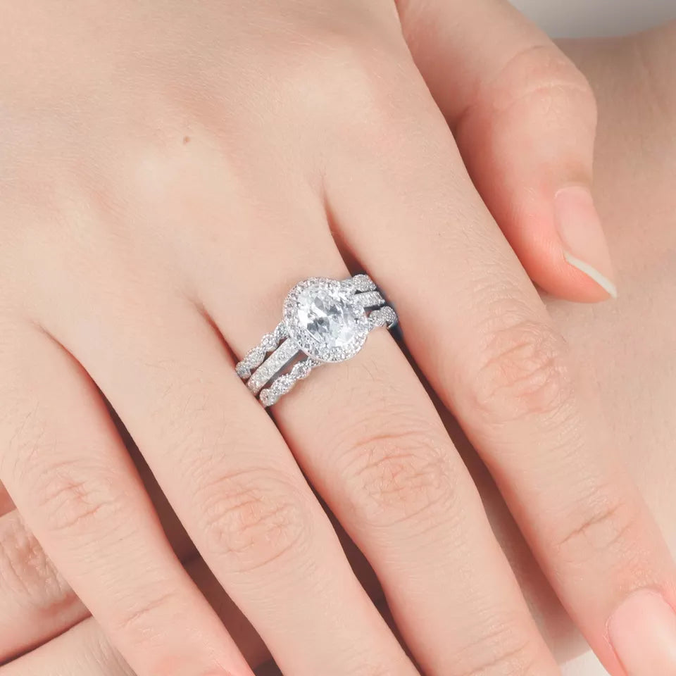 Sterling Silver Unforgettable Day Engagement Ring