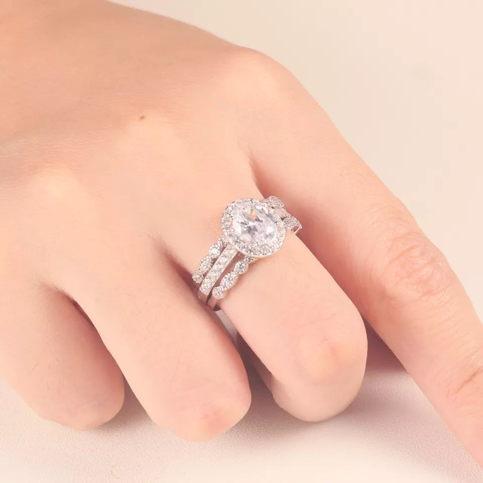 Sterling Silver Unforgettable Day Engagement Ring