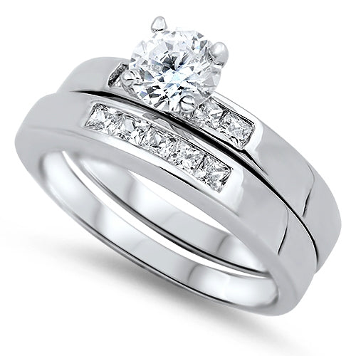 Sterling Silver Sicilia Duo Engagement Ring