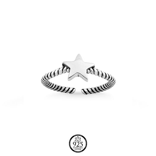 Sterling Silver Star Toe Ring