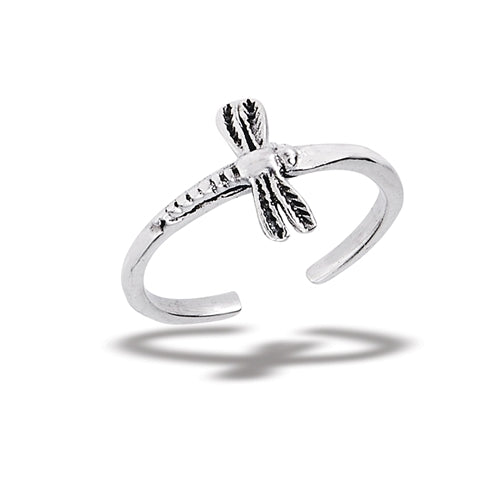 Sterling Silver Dragonfly Toe Ring