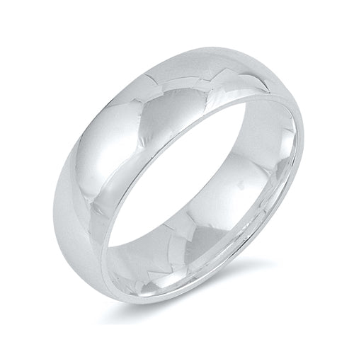 Sterling Silver Oliver Basic Wedding Band