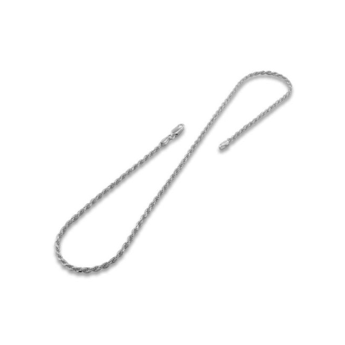 Sterling Silver Italian Rope Chain Necklace