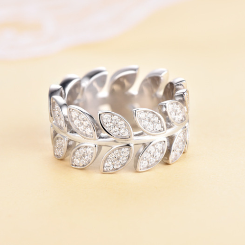 Sterling Silver Sabrina Leaves Ring