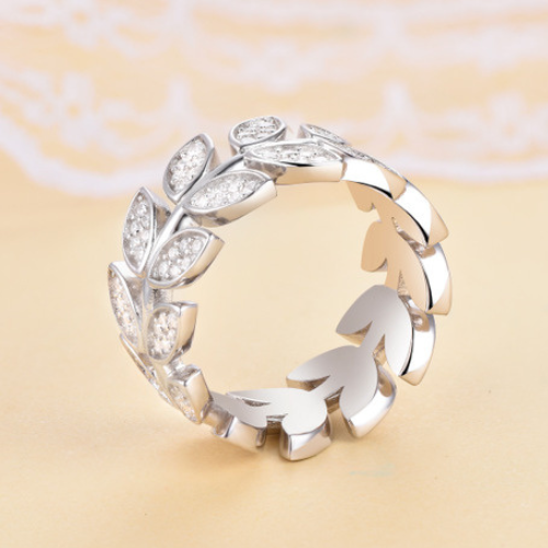 Sterling Silver Sabrina Leaves Ring
