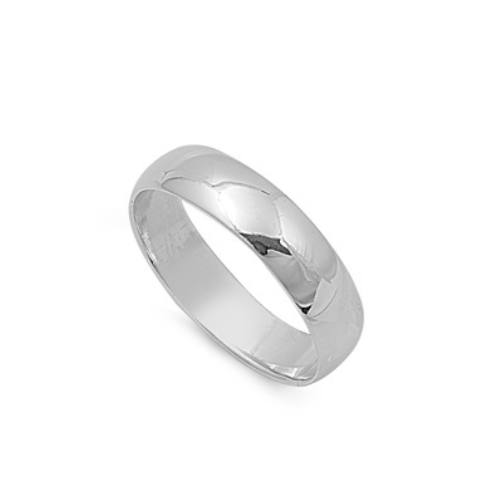 Sterling Silver Oliver Basic Wedding Band