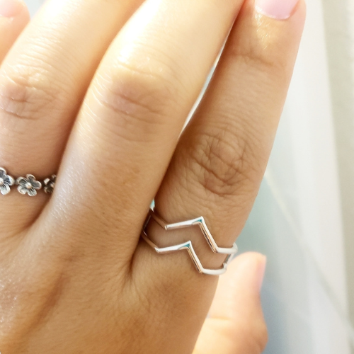 Sterling Silver Abstract Ring