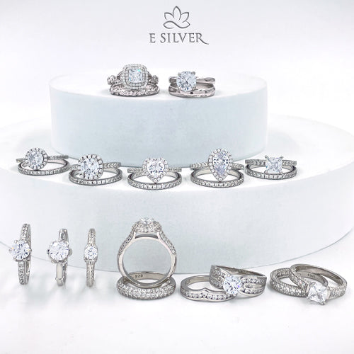 Sterling Silver Traditional Engagement Ring