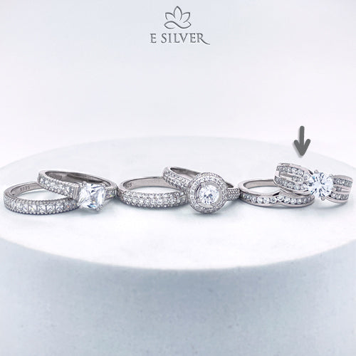 Sterling Silver Majestic Yara Engagement Ring