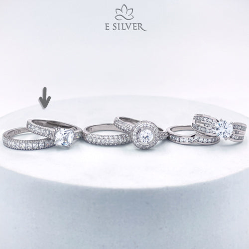 Sterling Silver La Madeleine Engagement Ring