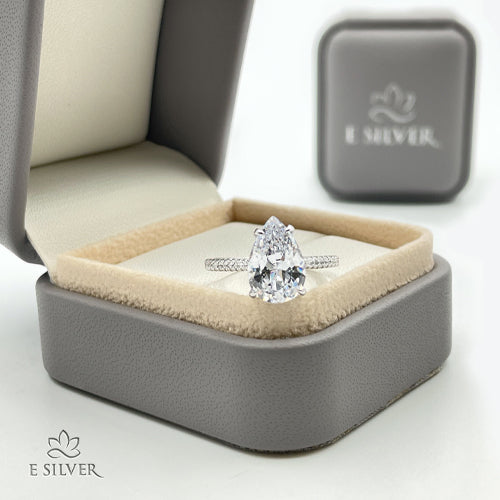 Sterling Silver Helen Love Engagement Ring