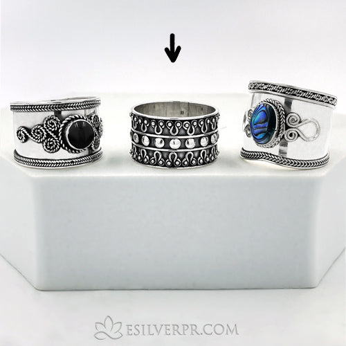 Sterling Silver Bagdul Bali Ring