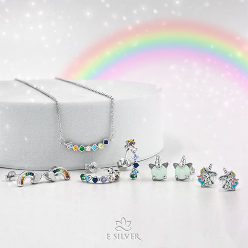Sterling Silver Unicorn Earrings