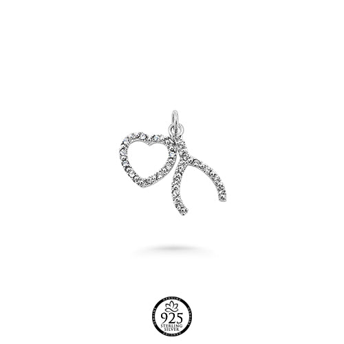 Sterling Silver My Wishbone Heart Necklace