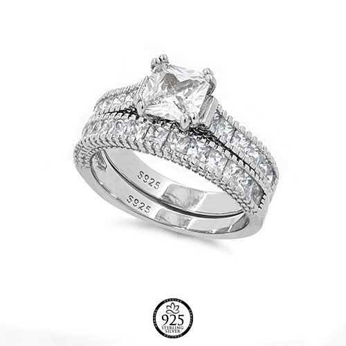 Sterling Silver La Madeleine Engagement Ring