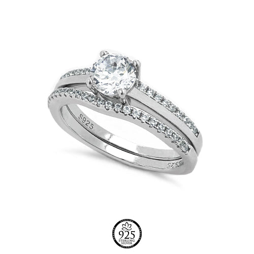 Sterling Silver Eternal Love Engagement Ring