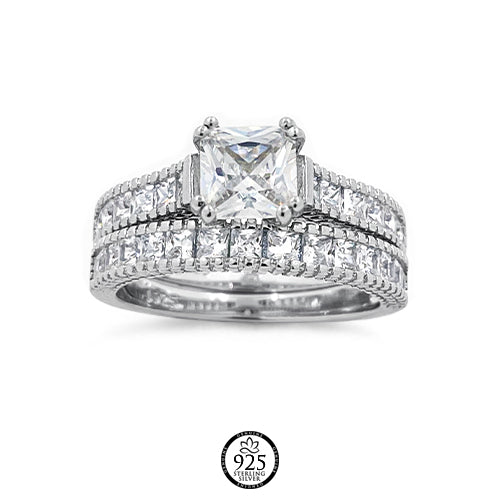 Sterling Silver La Madeleine Engagement Ring