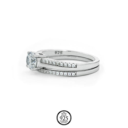 Sterling Silver Eternal Love Engagement Ring