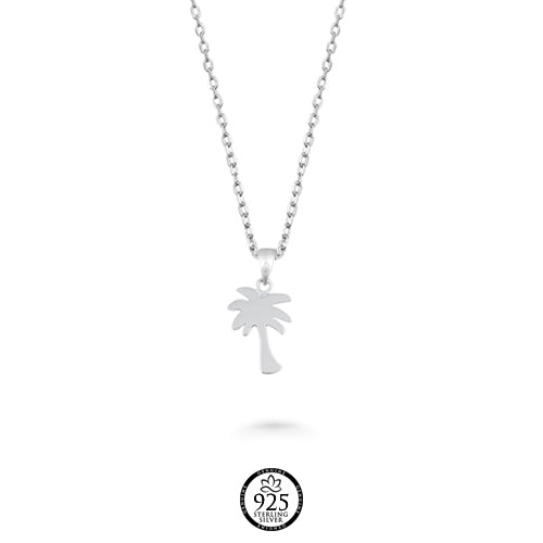 Sterling Silver Palm Tree Necklace