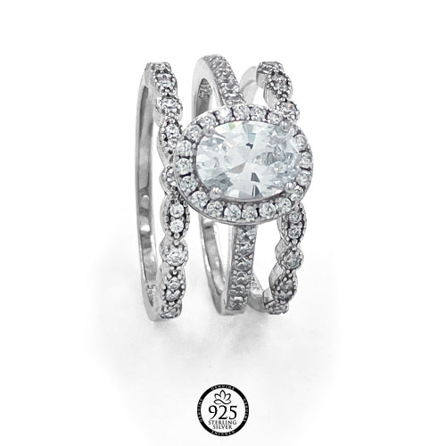 Sterling Silver Unforgettable Day Engagement Ring