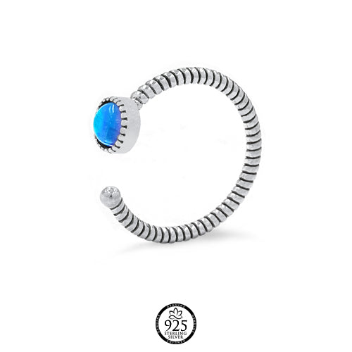 Sterling Silver Moon Stone Majestic Ring