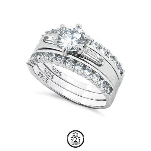 Sterling Silver Forever Love Engagement Ring