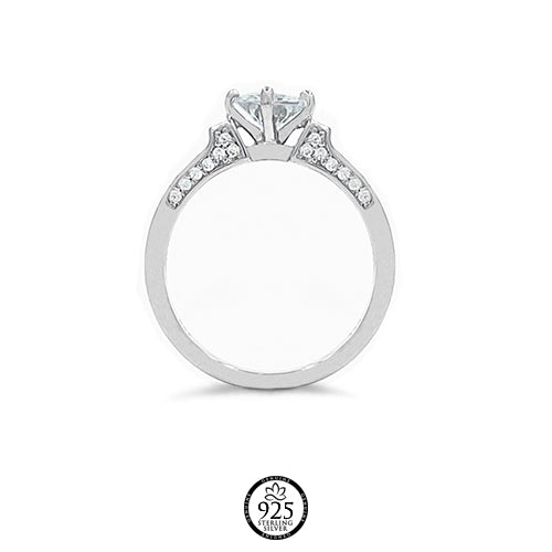 Sterling Silver Eloquent Engagement Ring