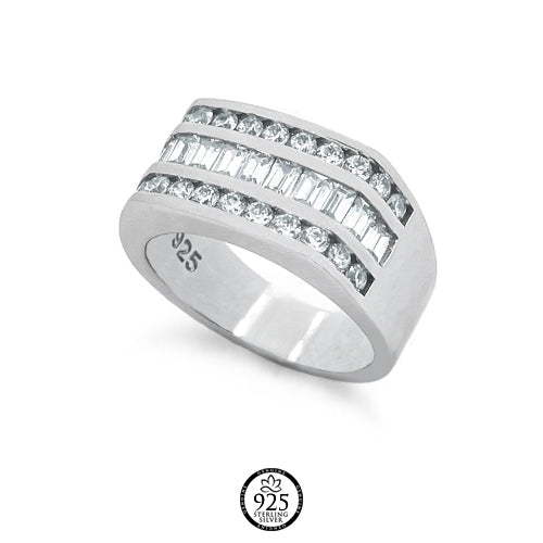 Sterling Silver Imposing Engagement Rings