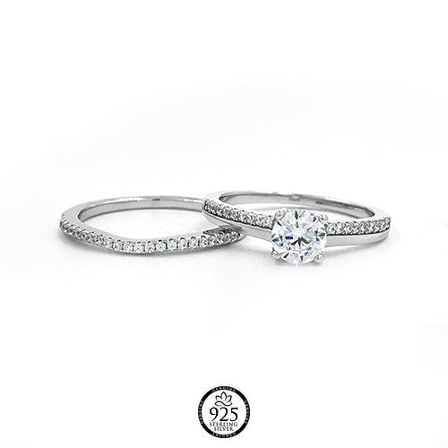 Sterling Silver Eternal Love Engagement Ring