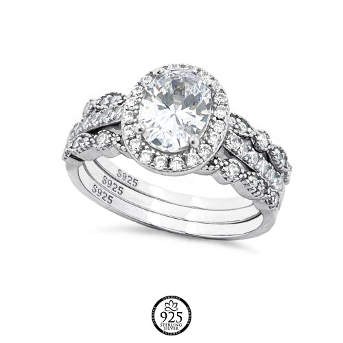 Sterling Silver Unforgettable Day Engagement Ring