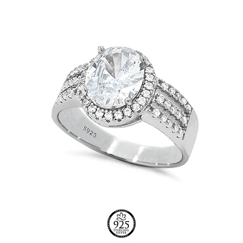 Sterling Silver Perfect Day Engagement Ring