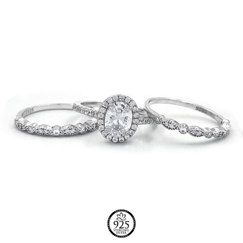 Sterling Silver Unforgettable Day Engagement Ring